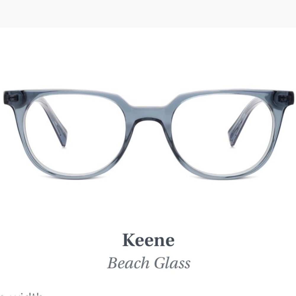 Warby Parker “Keene” Glasses In Beach Glass